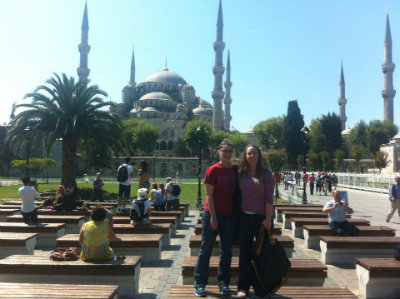 Julia at the Hagia Sophia