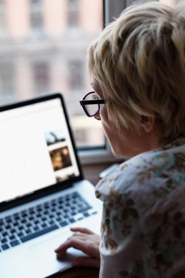 Female woman studying