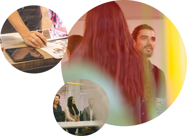 Image montage of people working