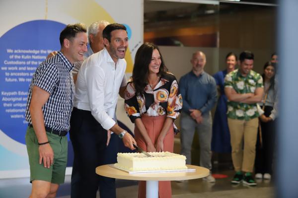 Keypath employees celebrating 10 year anniversary