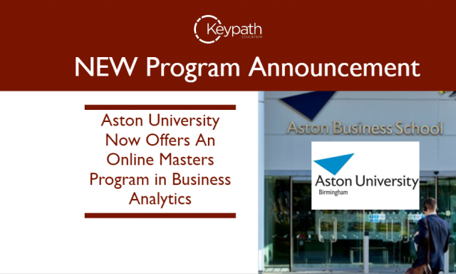 Aston University Now Offers An Online Masters Program in Business Analytics