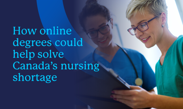 Two nurses talking to each other