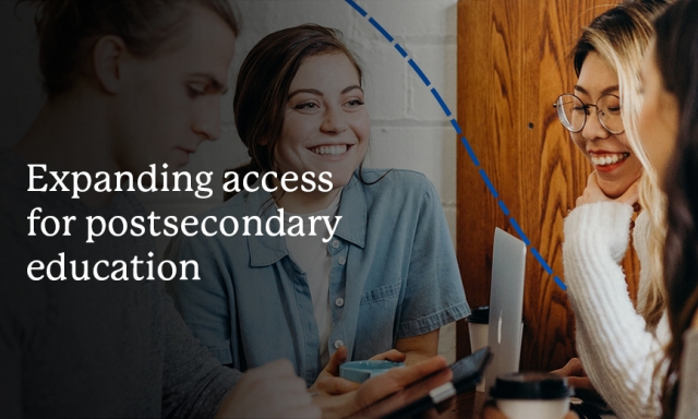 Expanding access to postsecondary education